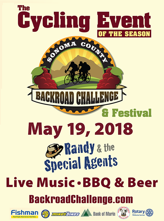 Sonoma County Backroad Challenge & Festival 2018 Flyer